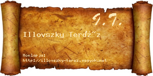 Illovszky Teréz névjegykártya